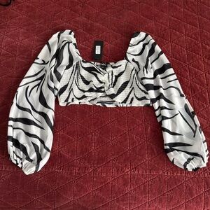 Zebra Print Skirt Set
